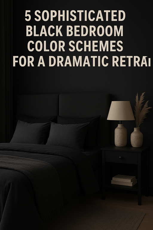 5 Sophisticated Black Bedroom Color Schemes for a Dramatic Retreat