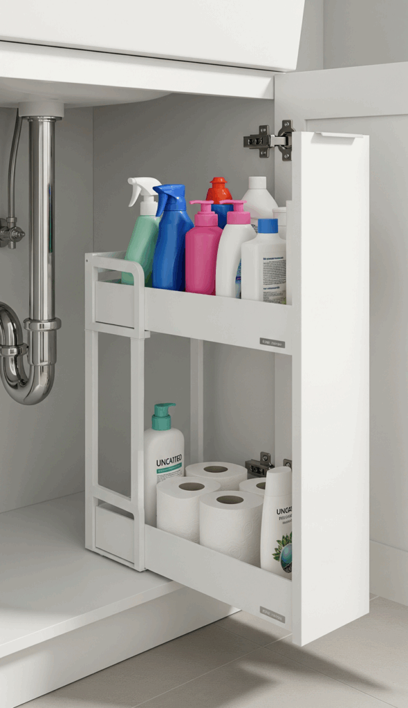Bathroom Cabinet Organizer Ideas The Under Sink Savior Stackable Bins & Pull Out Drawers