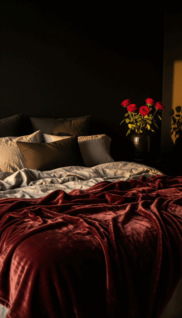Black Bedroom Color Schemes The Deep Romance Black and Berry Tones