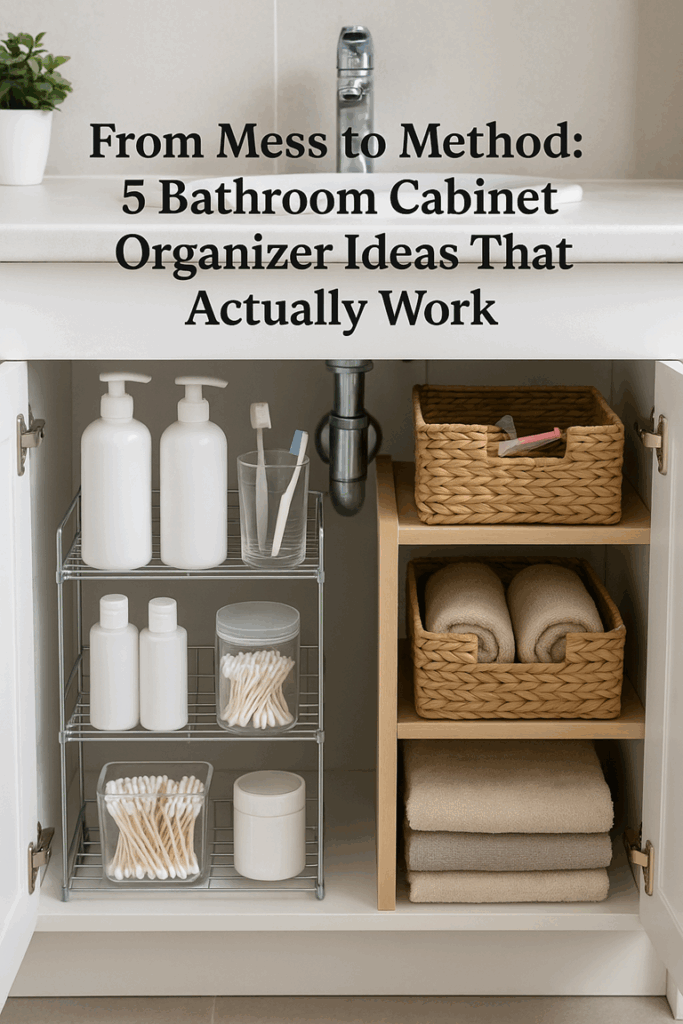 From Mess to Method 5 Bathroom Cabinet Organizer Ideas That Actually Work