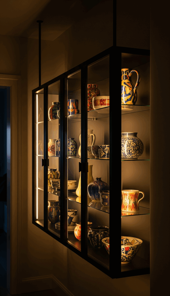 Functional Hanging Cabinet Design Ideas The Collector's Display Showcase