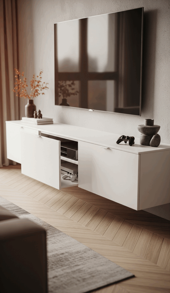 Functional Hanging Cabinet Design Ideas The Living Room Entertainment Hub