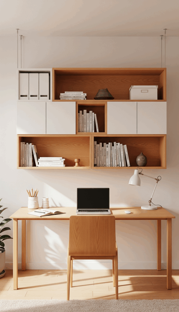 Functional Hanging Cabinet Design Ideas The Streamlined Home Office Organizer