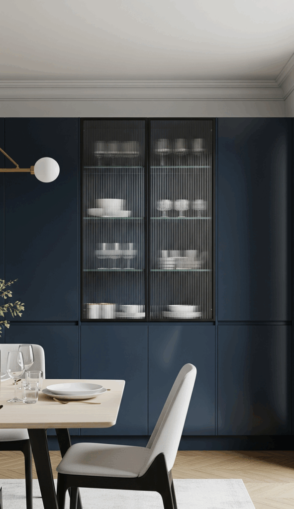 Modern Wall Cabinet Design Ideas to Elevate Any Room Glass Front and Open Shelving Combos
