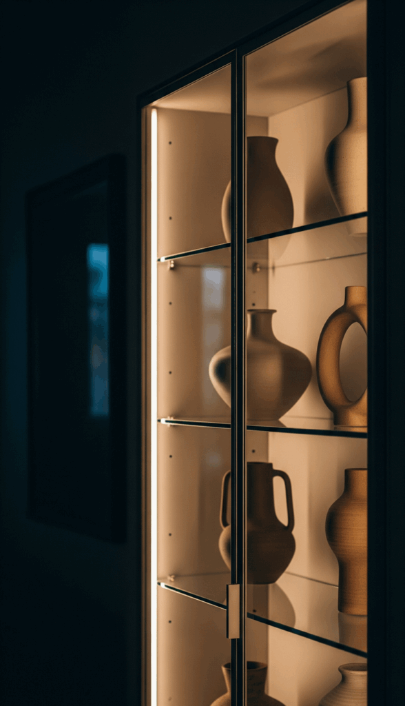 Modern Wall Cabinet Design Ideas to Elevate Any Room Integrated LED Lighting for Ambiance and Focus