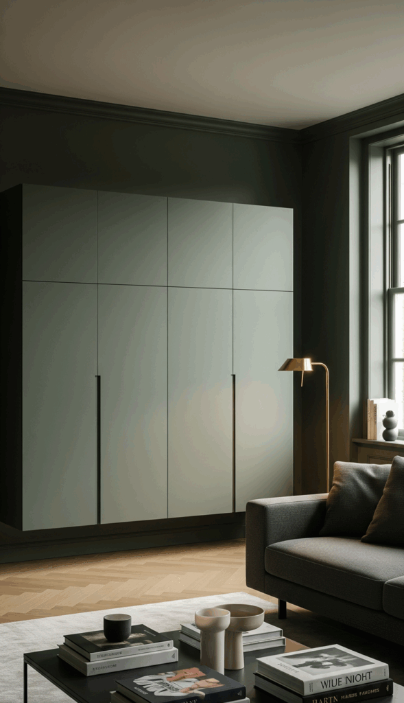 Modern Wall Cabinet Design Ideas to Elevate Any Room The Bold, Monochromatic Statement