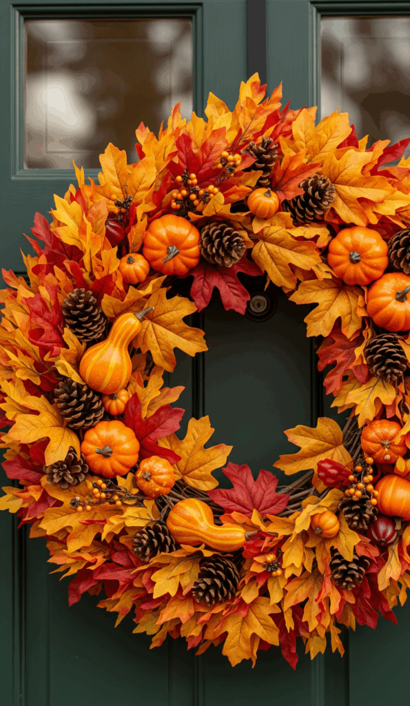 Stunning Fall Wreaths for Your Front Door The Classic Harvest Wreath