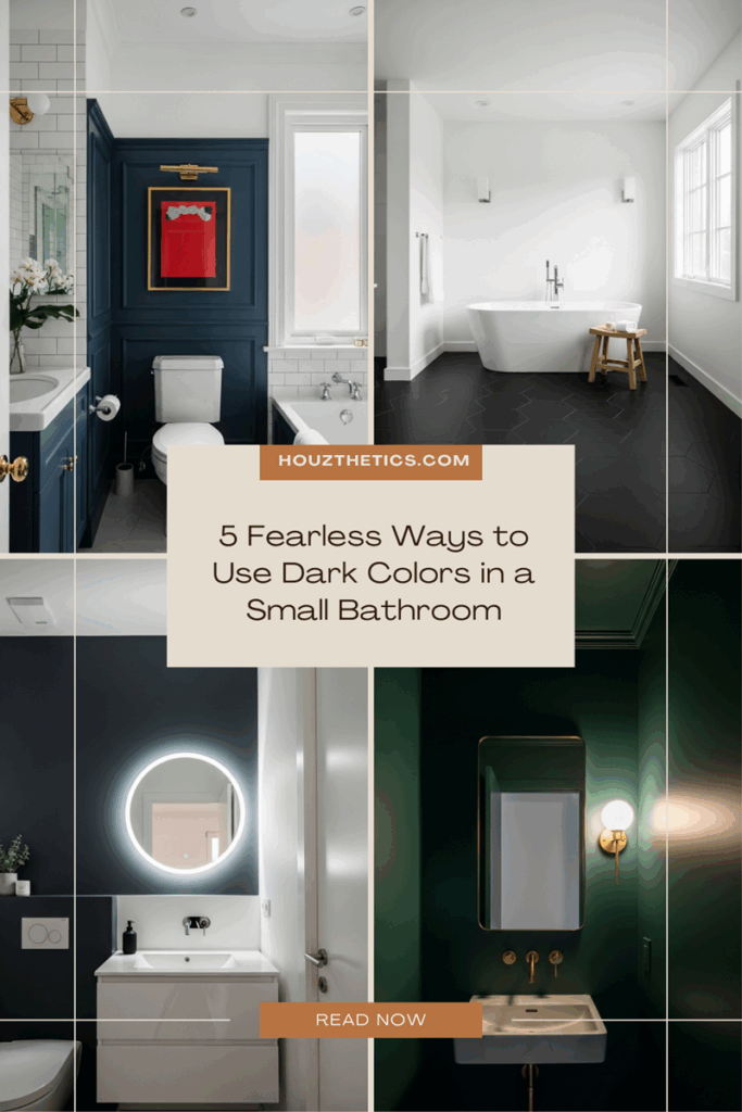 5 Fearless Ways to Use Dark Colors in a Small Bathroom