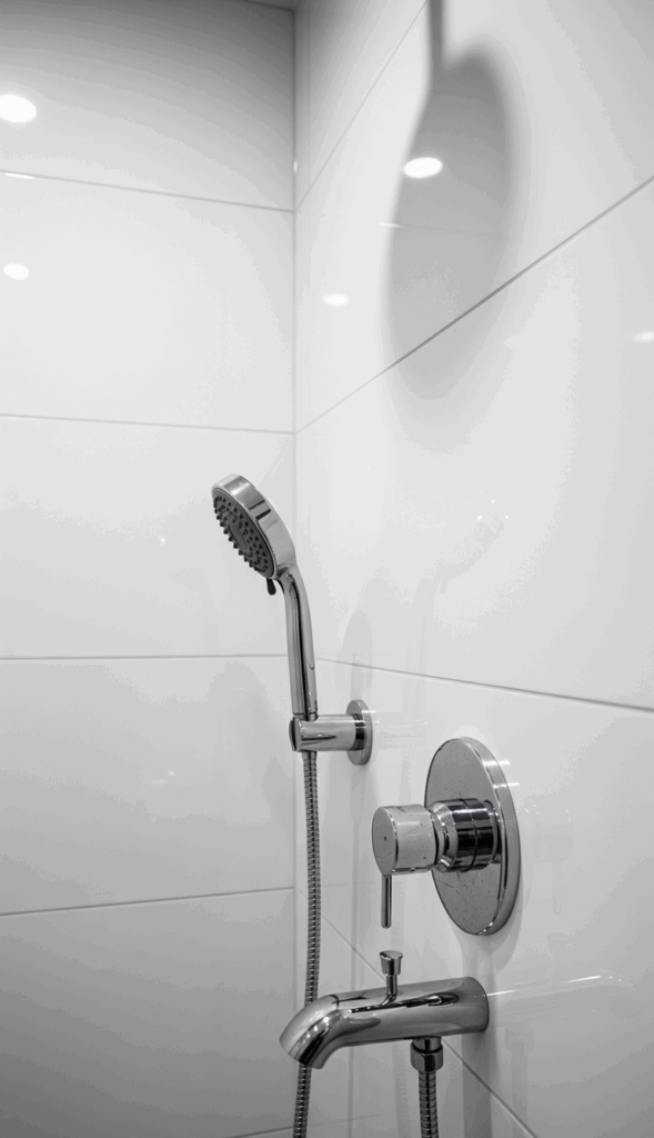 Bathroom With No Windows Embrace Glossy and Reflective Surfaces