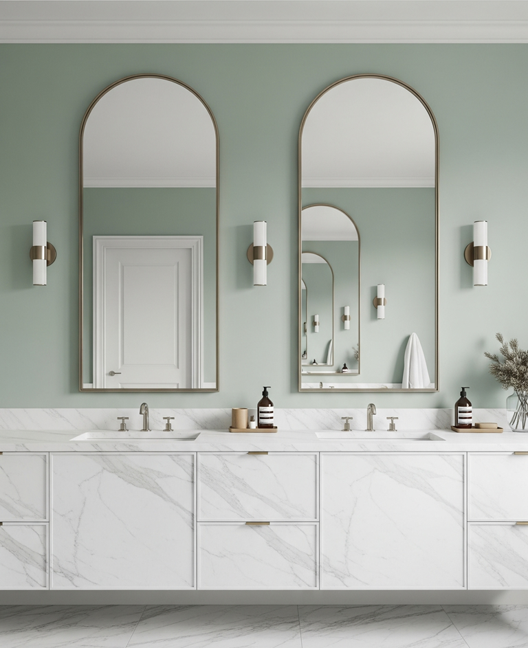 Decorating Ideas for Your Bathroom Mirror Double the Style with Twin Mirrors