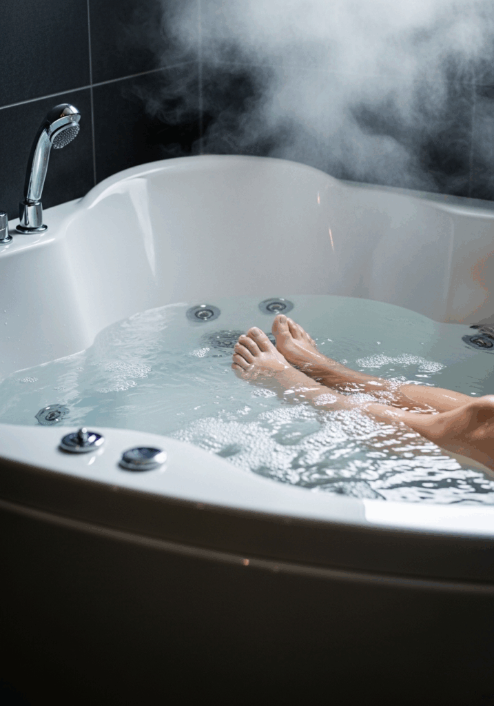 Luxurious Soaking Jacuzzi Corner Tub for Small Bathrooms