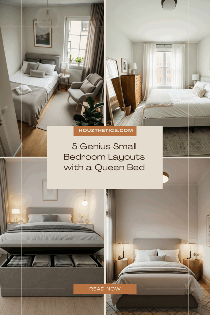 5 Genius Small Bedroom Layouts with a Queen Bed