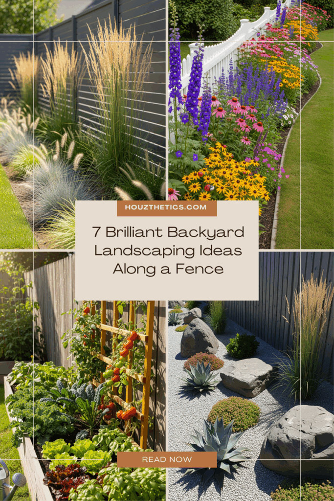 7 Brilliant Backyard Landscaping Ideas Along a Fence