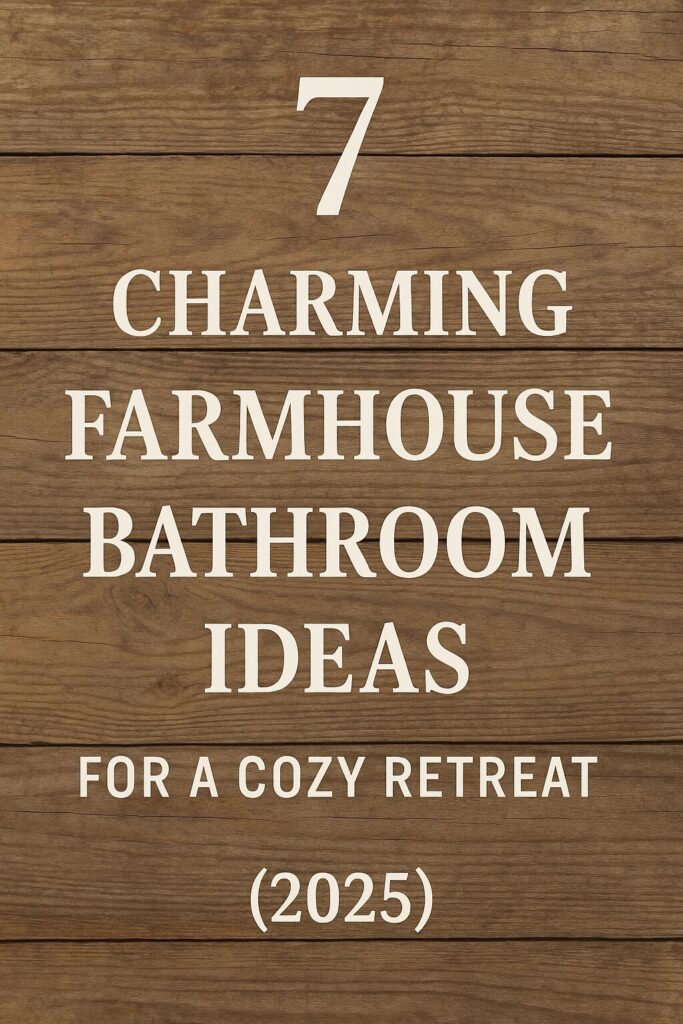 7 Charming Farmhouse Bathroom Ideas for a Cozy Retreat (2025)