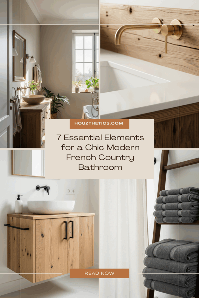 7 Essential Elements for a Chic Modern French Country Bathroom