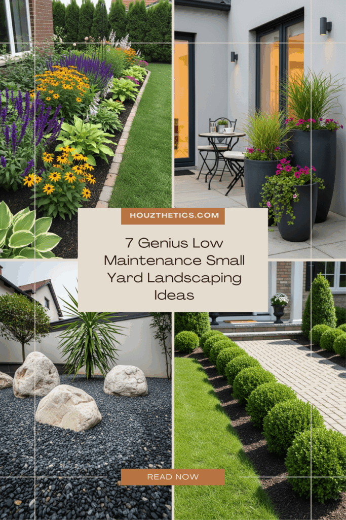 7 Genius Low Maintenance Small Yard Landscaping Ideas