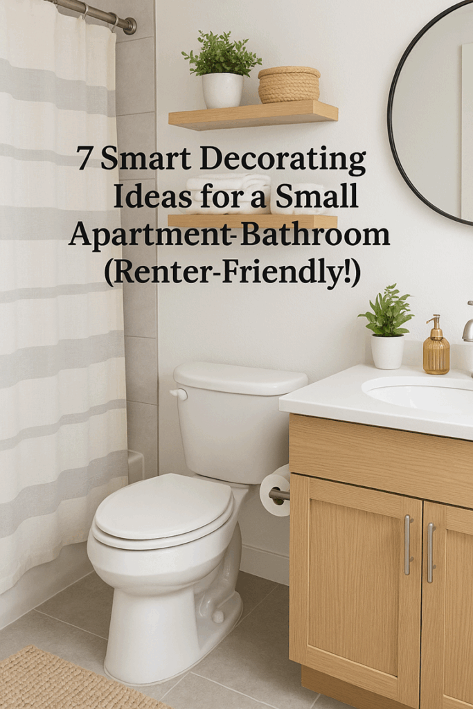 7 Smart Decorating Ideas for a Small Apartment Bathroom (Renter Friendly!)