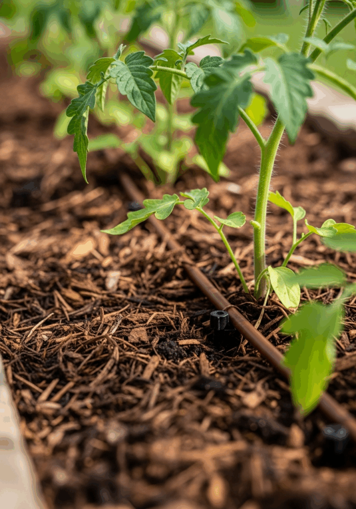 Automated Drip Irrigation System in a Low Maintenance Garden