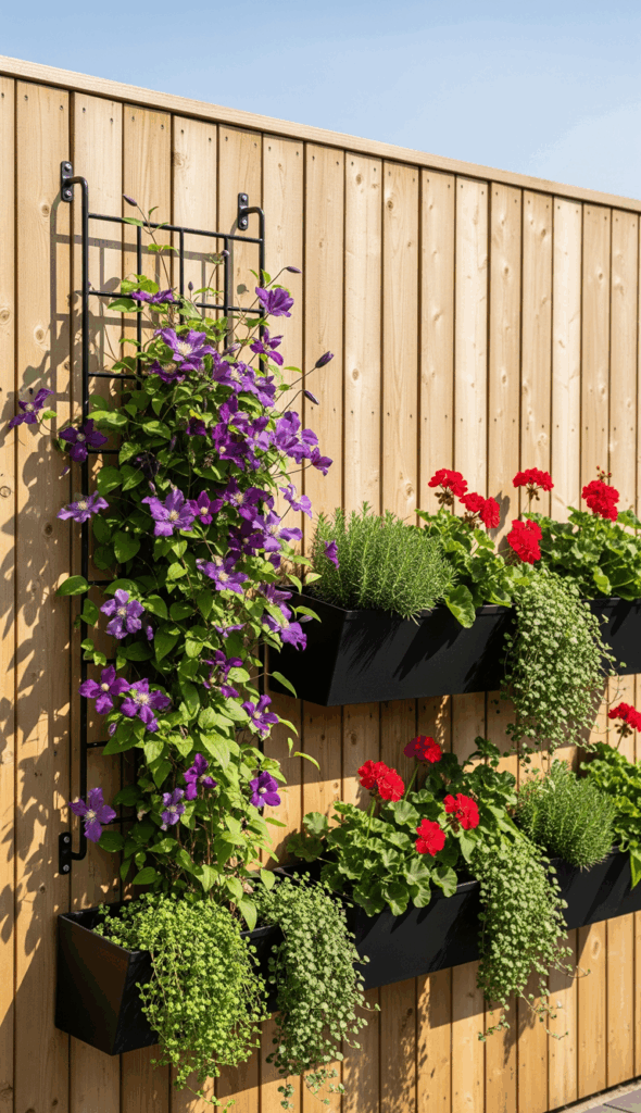 Backyard Landscaping Ideas Along a Fence The Space Saving Vertical Garden & Climbing Vines