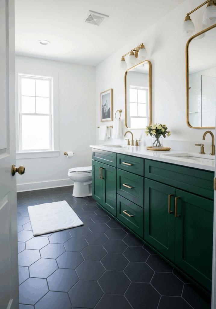 Dark Grey Bathroom Floor Tiles The High Contrast Modern Look
