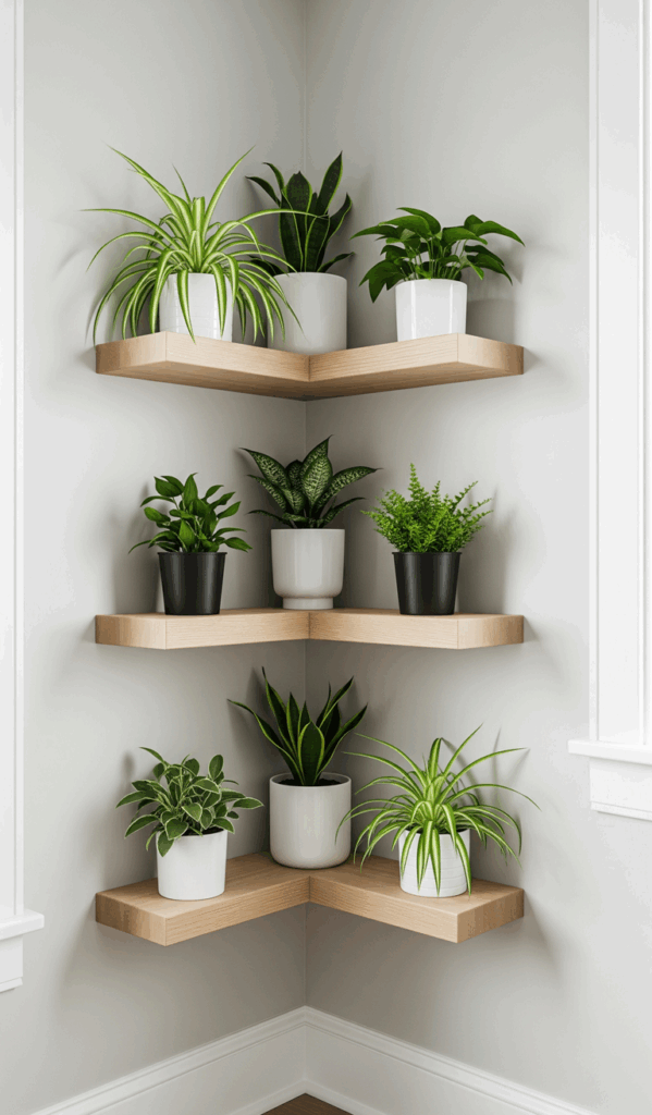 Floating Shelf Ideas The Corner Shelf for Awkward Spaces