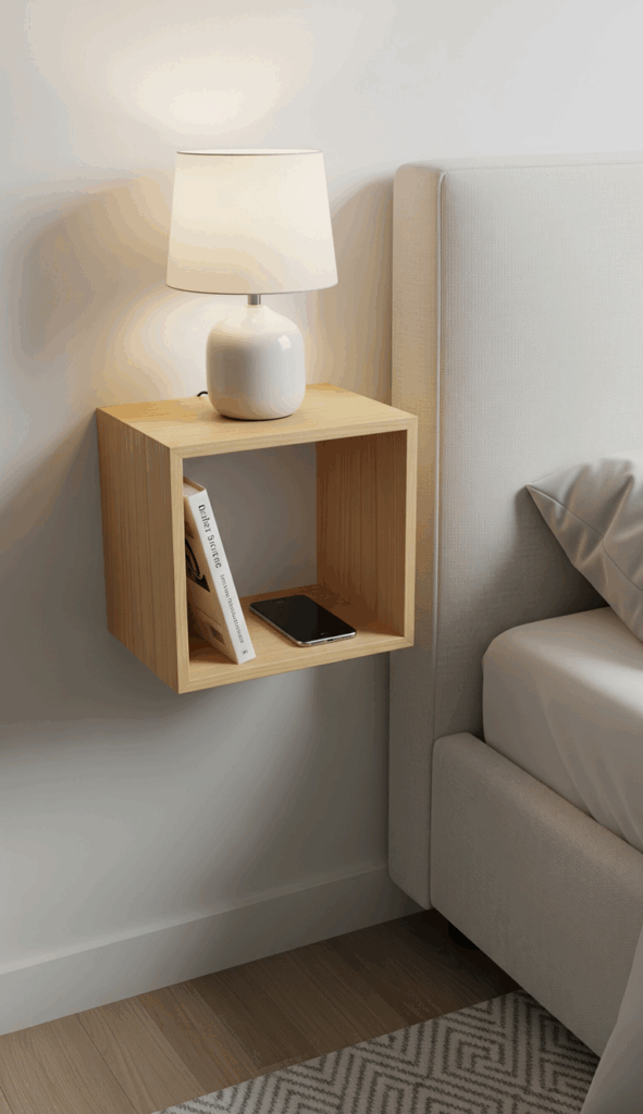 Floating Shelf Ideas The Cozy Bedroom Nightstand Alternative