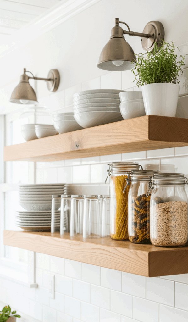Floating Shelf Ideas The Open Concept Kitchen Display
