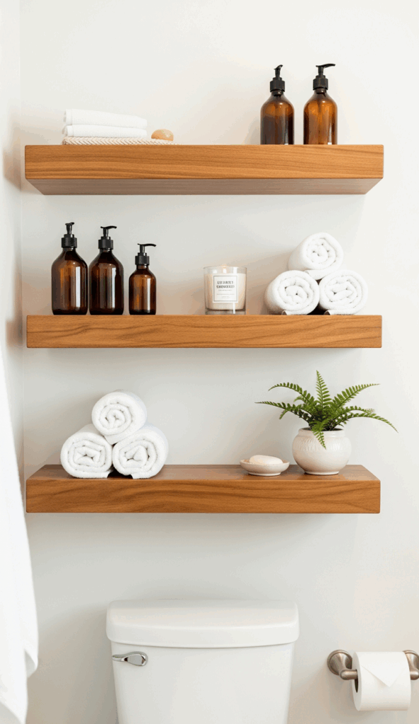 Floating Shelf Ideas The Serene Bathroom Storage Solution