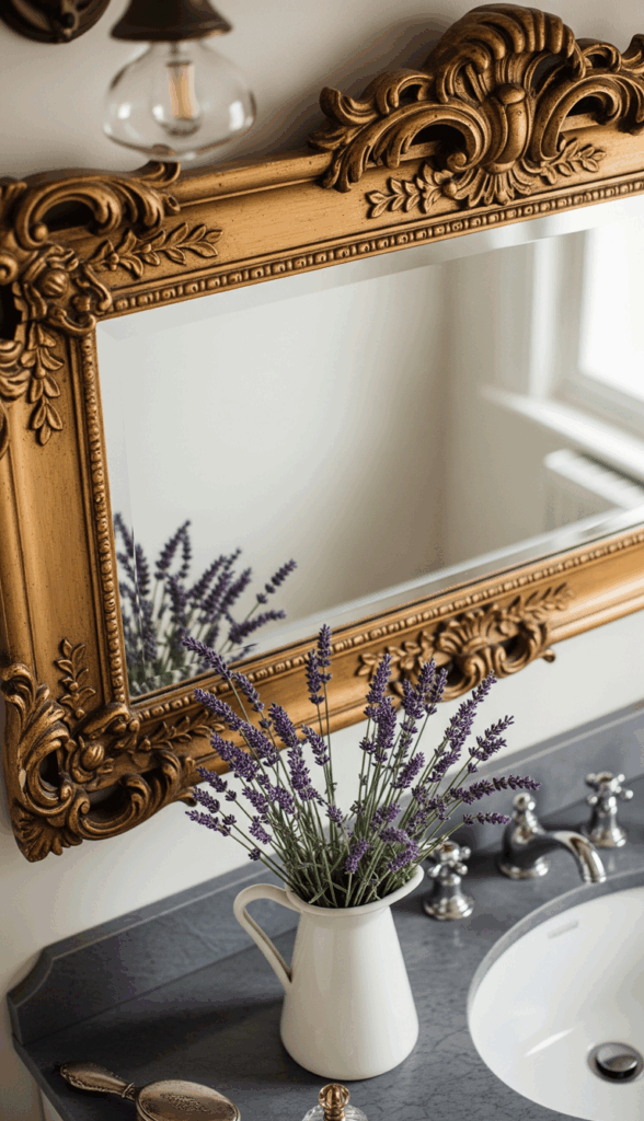 French Country Bathroom Design Charming, Vintage Inspired Accessories