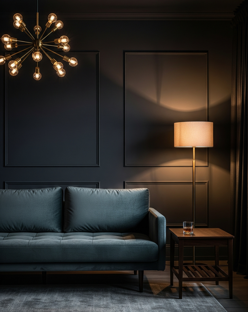 Grey and Teal Living Room Dark Greys and Deep Teals