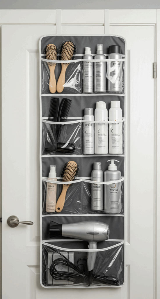 How to Organise a Small Bathroom Use the Back of the Door