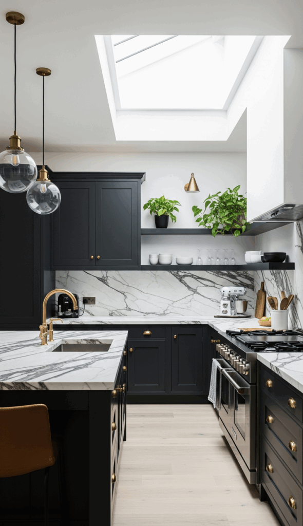 Inspiring Ideas for Painted Kitchen Cupboards The Chic Black Cabinet Statement