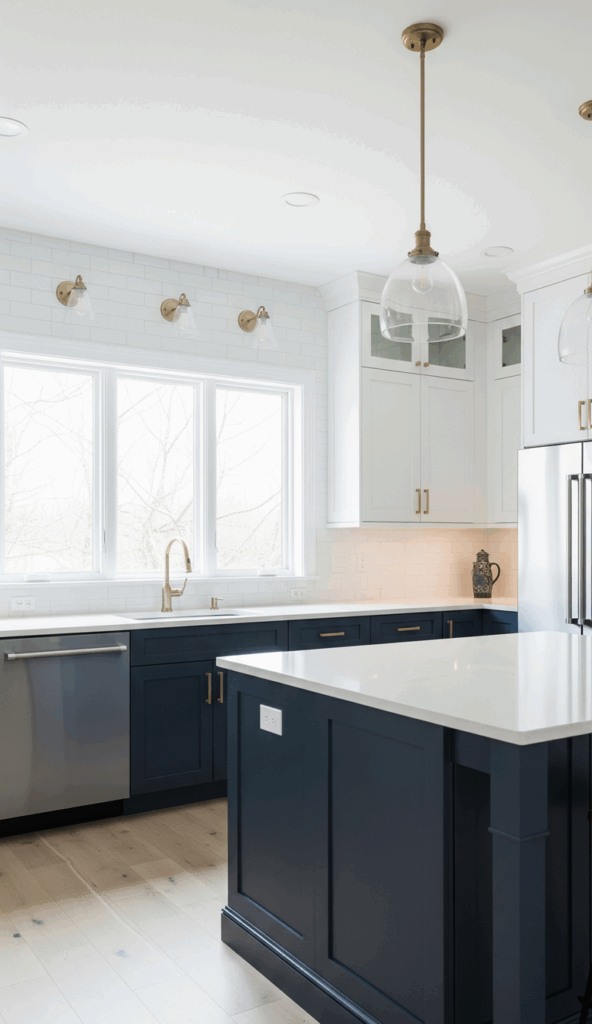 Inspiring Ideas for Painted Kitchen Cupboards The Sophisticated Two Tone Design