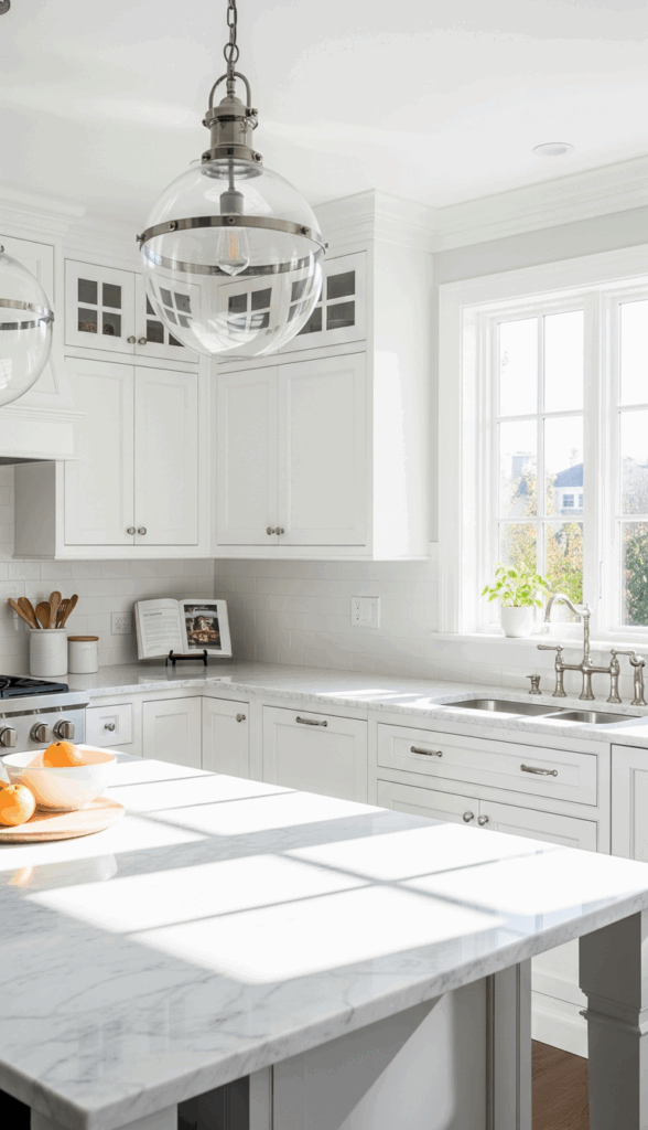 Inspiring Ideas for Painted Kitchen Cupboards The Timeless All White Kitchen