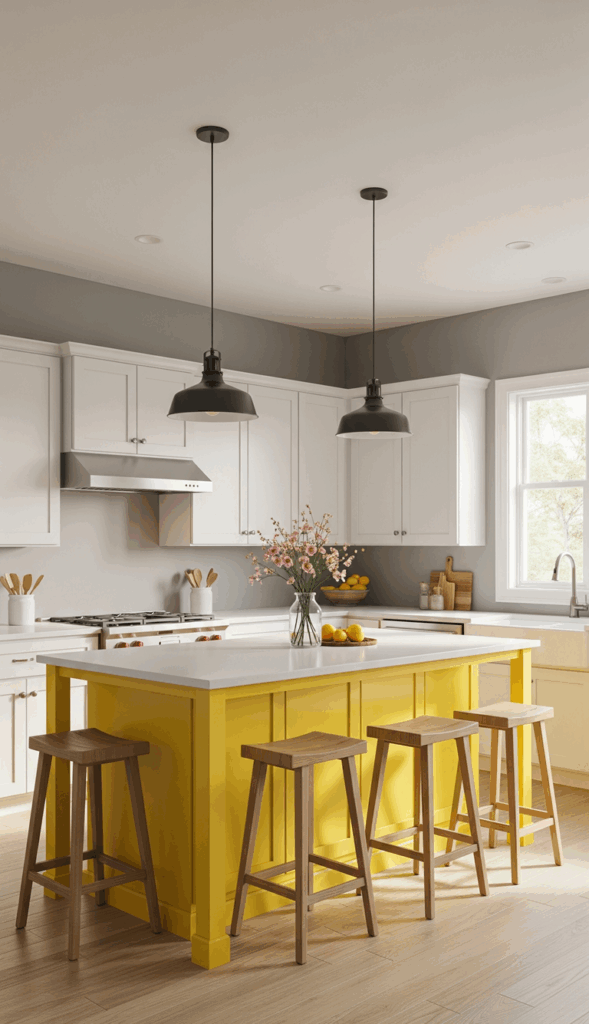 Inspiring Ideas for Painted Kitchen Cupboards The Unexpected Pop of Color