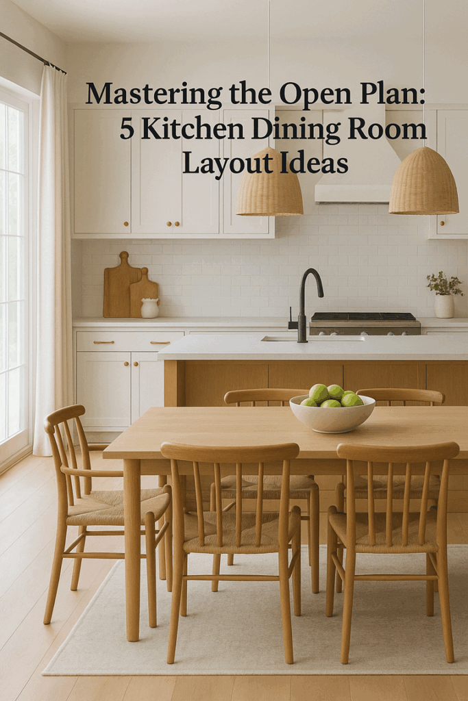 Mastering the Open Plan 5 Kitchen Dining Room Layout Ideas