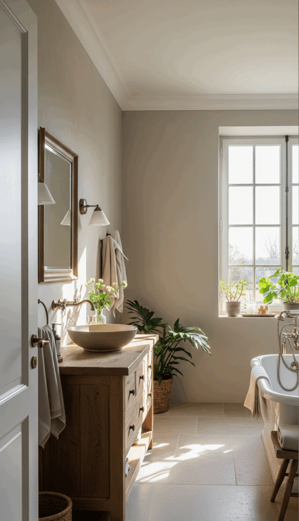 Modern French Country Bathroom A Light and Airy Neutral Palette