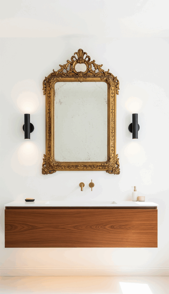 Modern French Country Bathroom The Curated Mix of Vintage and Modern Decor