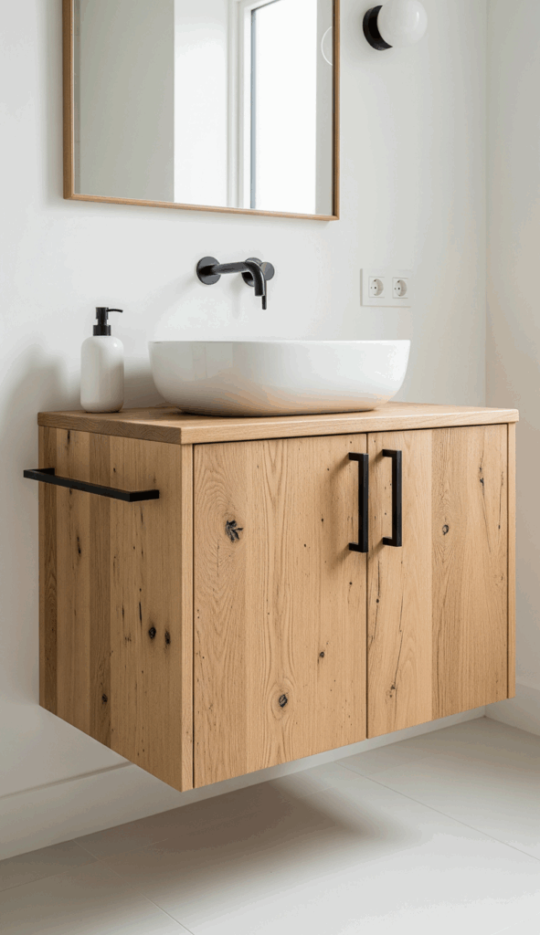Modern French Country Bathroom The Streamlined Vanity