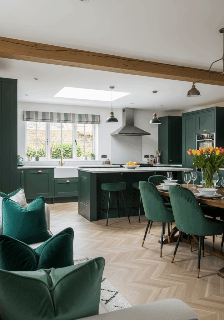 Open Living Room Ideas Create Cohesion with a Consistent Color Palette
