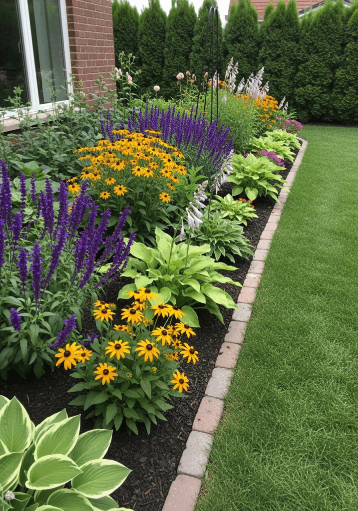 Simple Perennial Garden for a Low Maintenance Small Yard