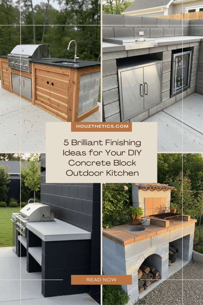 5 Brilliant Finishing Ideas for Your DIY Concrete Block Outdoor Kitchen