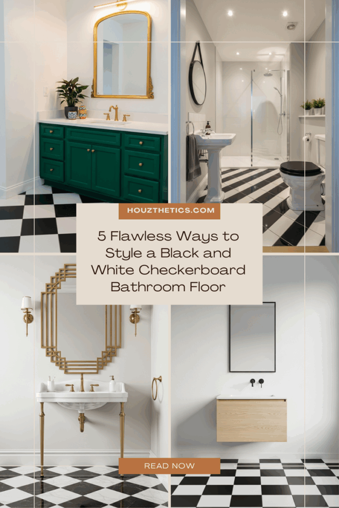 5 Flawless Ways to Style a Black and White Checkerboard Bathroom Floor