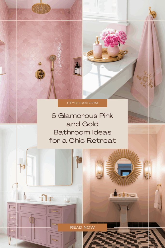 5 Glamorous Pink and Gold Bathroom Ideas for a Chic Retreat