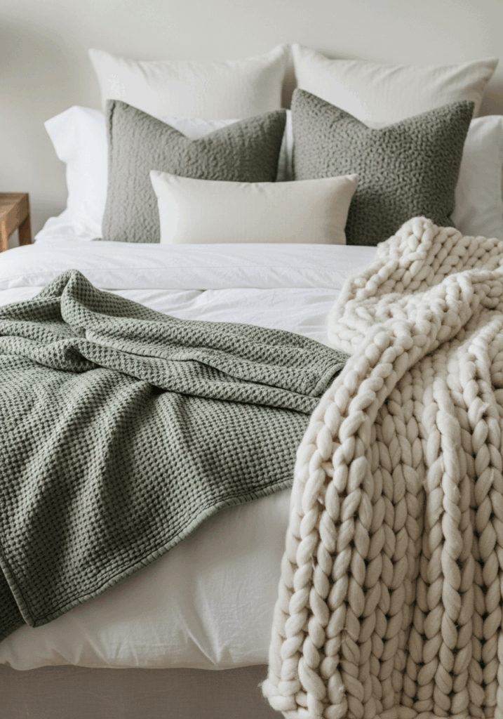 Layered Bedding for a Cozy Guest Bedroom on a Budget