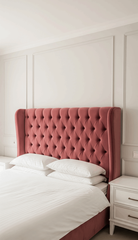 Pink and Gold Bedroom Ideas A Pink Velvet Bed as the Centerpiece