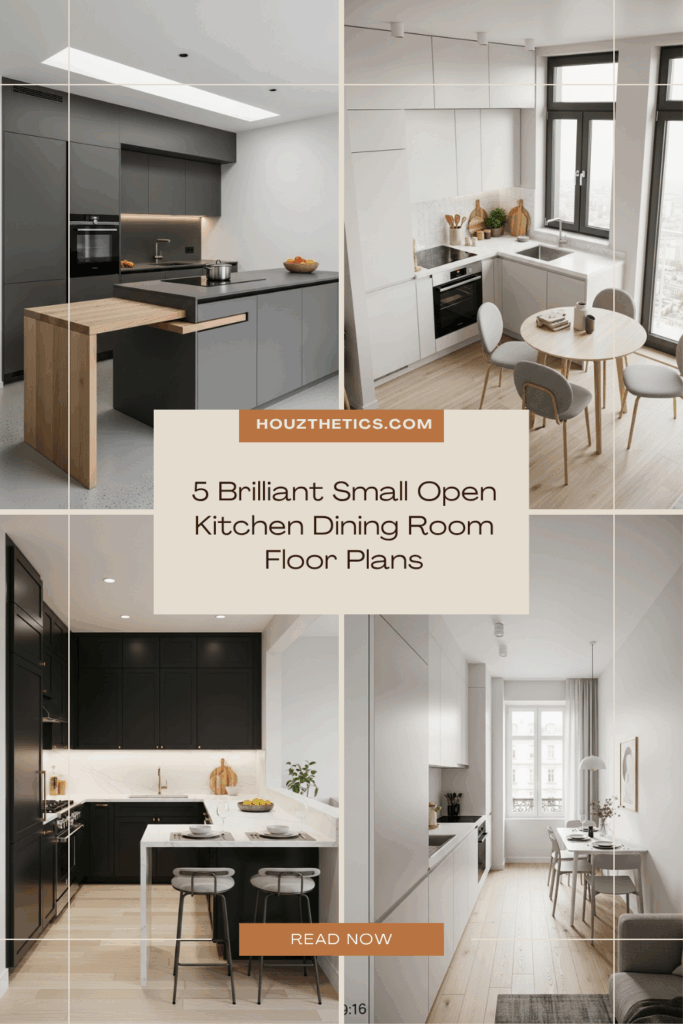 5 Brilliant Small Open Kitchen Dining Room Floor Plans