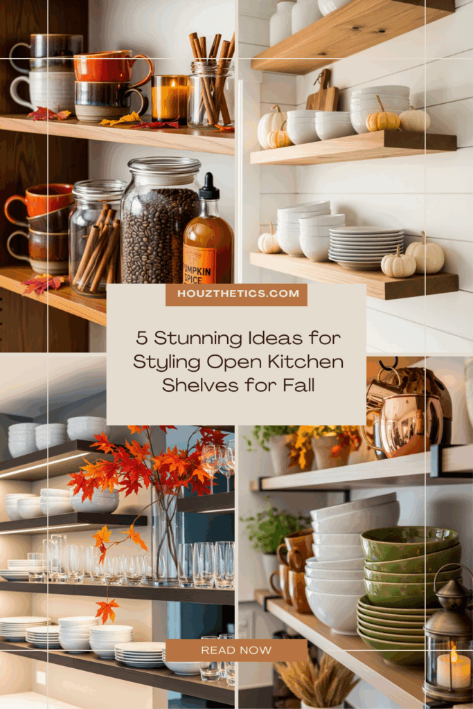 5 Stunning Ideas for Styling Open Kitchen Shelves for Fall