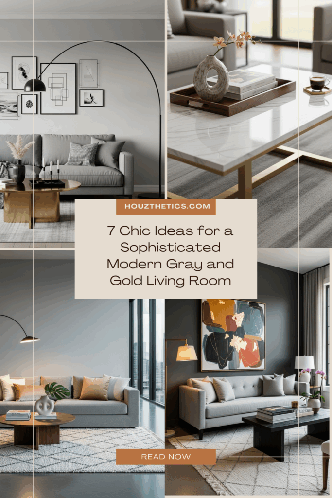 7 Chic Ideas for a Sophisticated Modern Gray and Gold Living Room