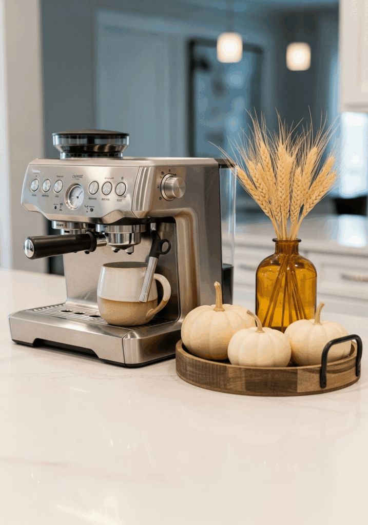 Rustic Harvest Decor for a Fall Coffee Bar Idea